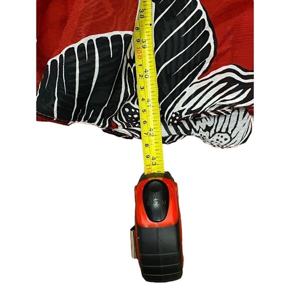 Autumn Adeigbo Fleur Sz 4 Dress Red Black Georgette Butterfly Designer Luxury - Picture 12 of 12